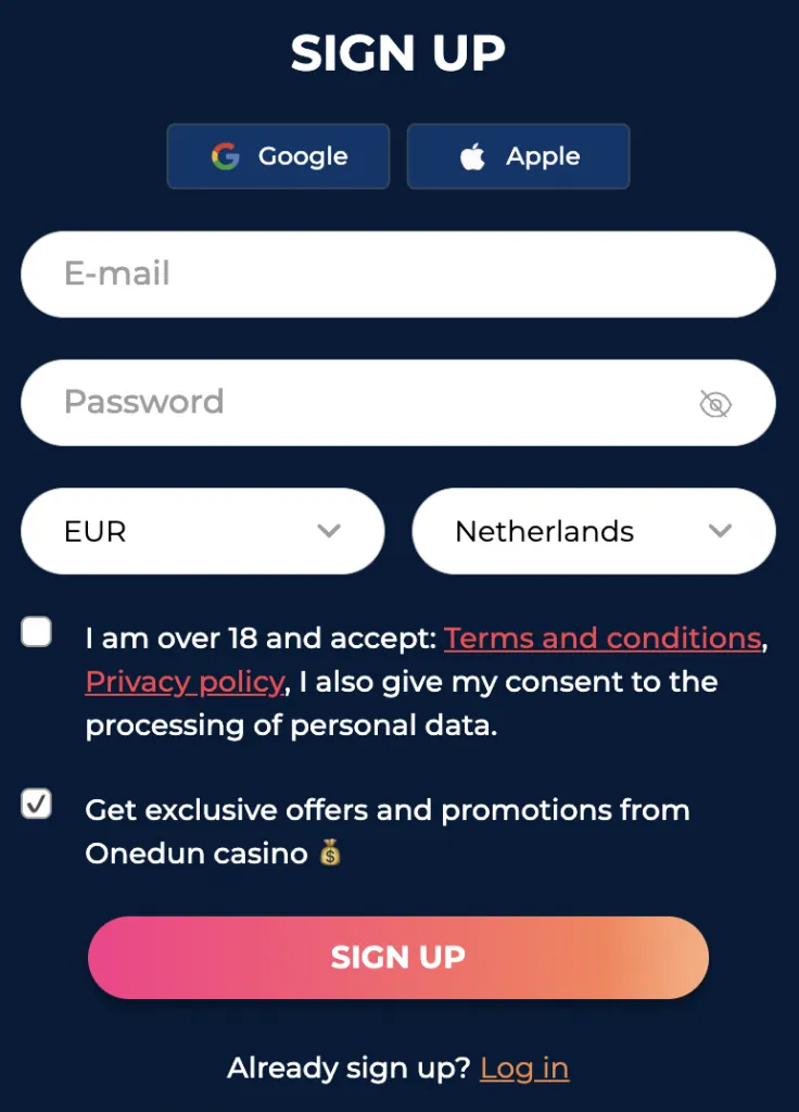 How to: Een Nieuw Account Aanmaken bij OneDun